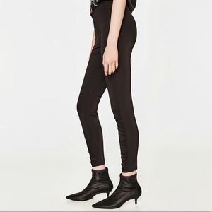Zara Leggings with gathered hems